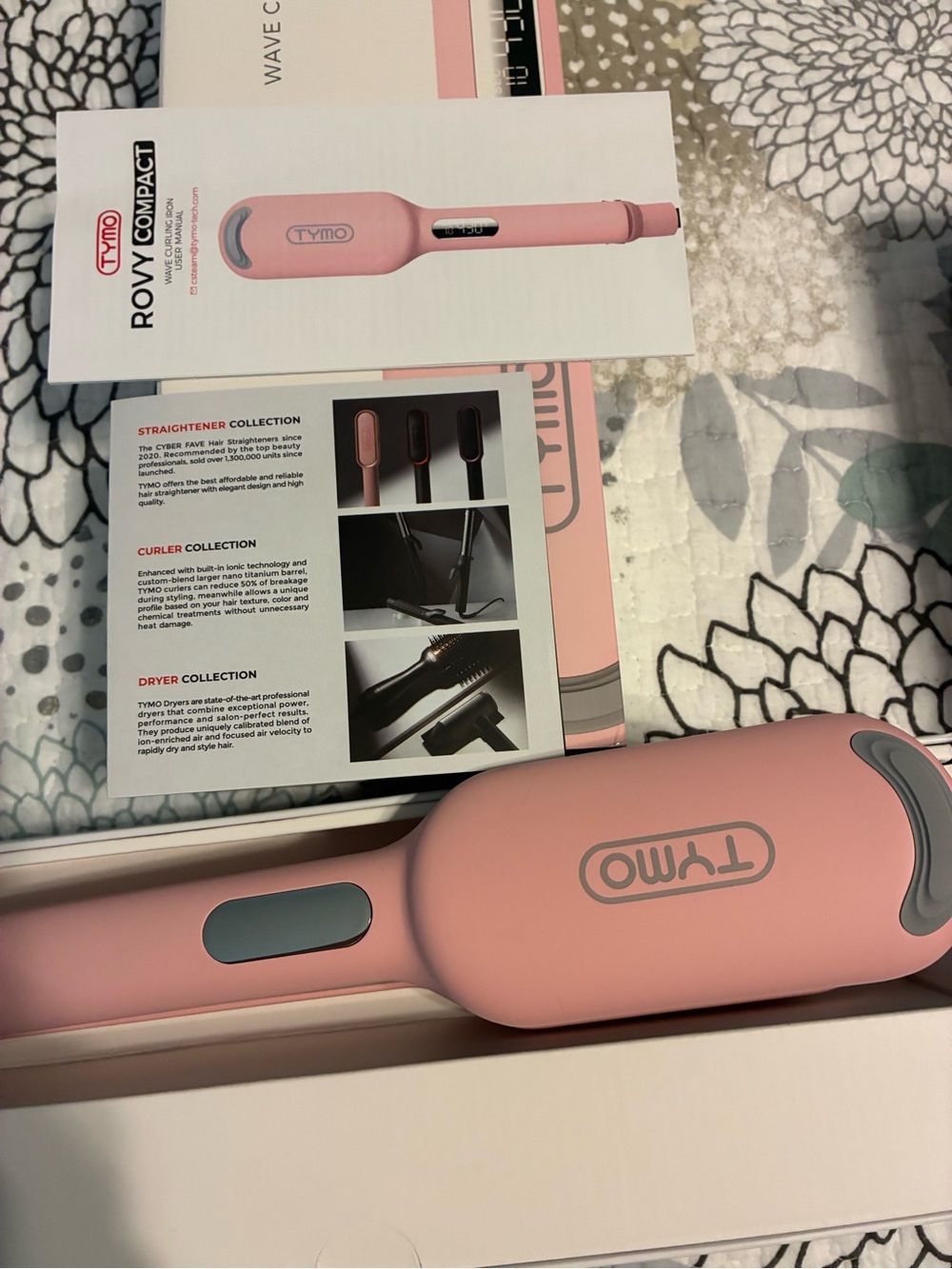 Tymo Rovy Compact Wave Curling Iron - Pink - Picture 2 of 5
